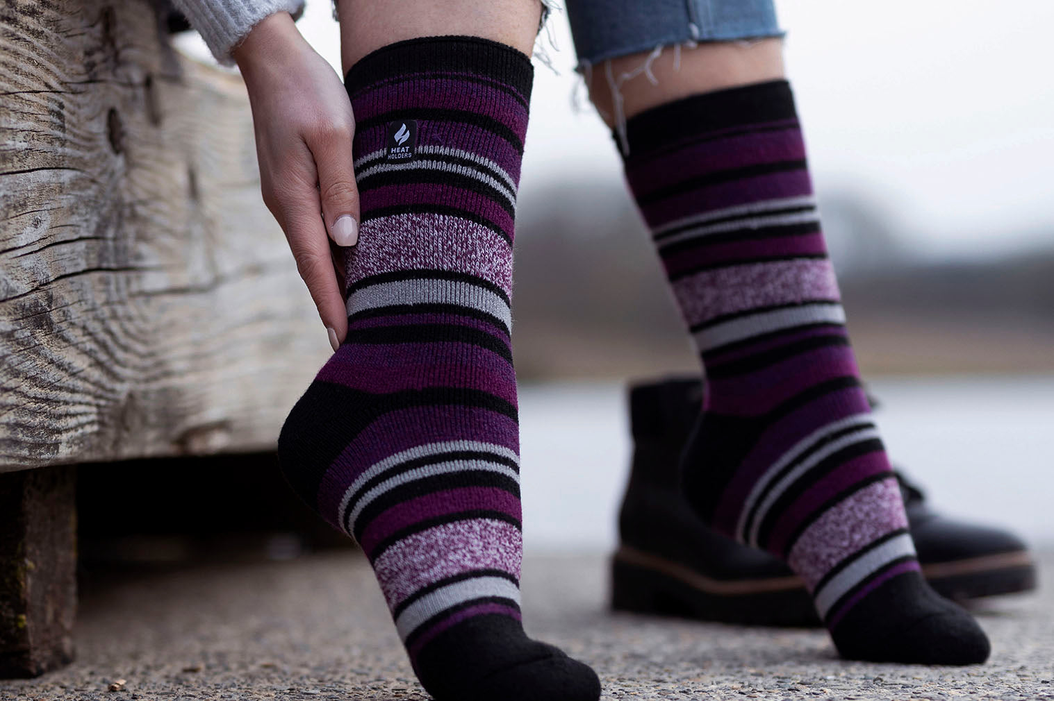 Conforto do inverno: meias para manter os pés secos