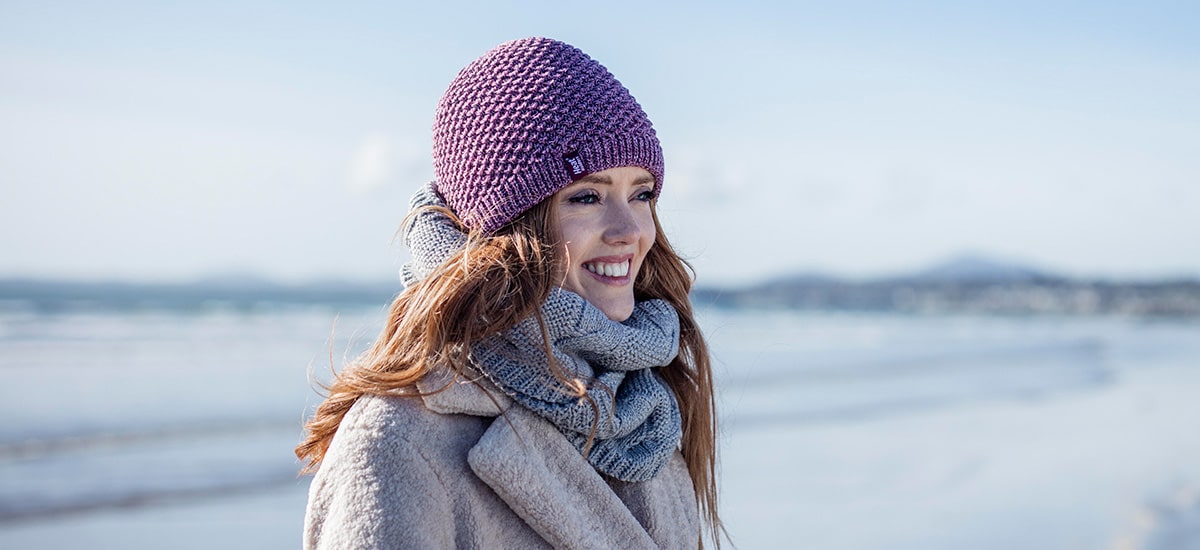 Cachecol feminino para o frio intenso, neve e inverno – Heat Holders