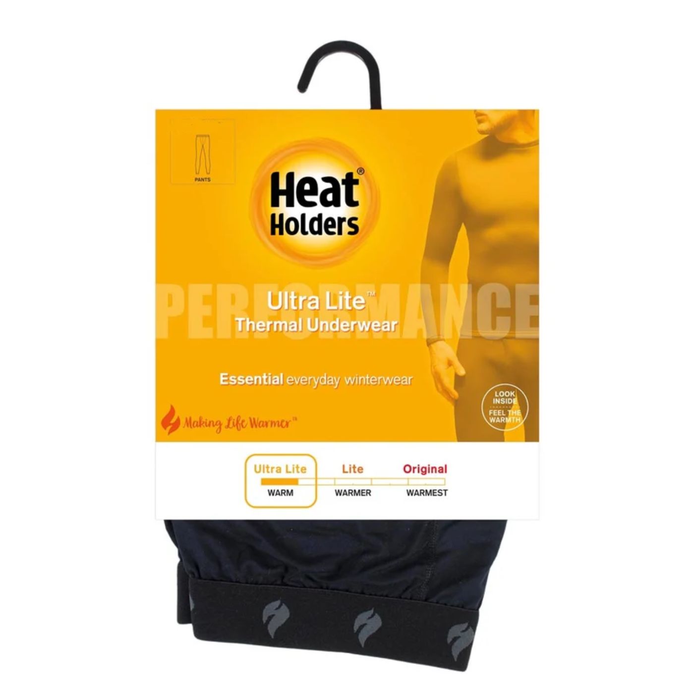 Calça térmica masculina segunda pele Heat Holders Ultra Lite