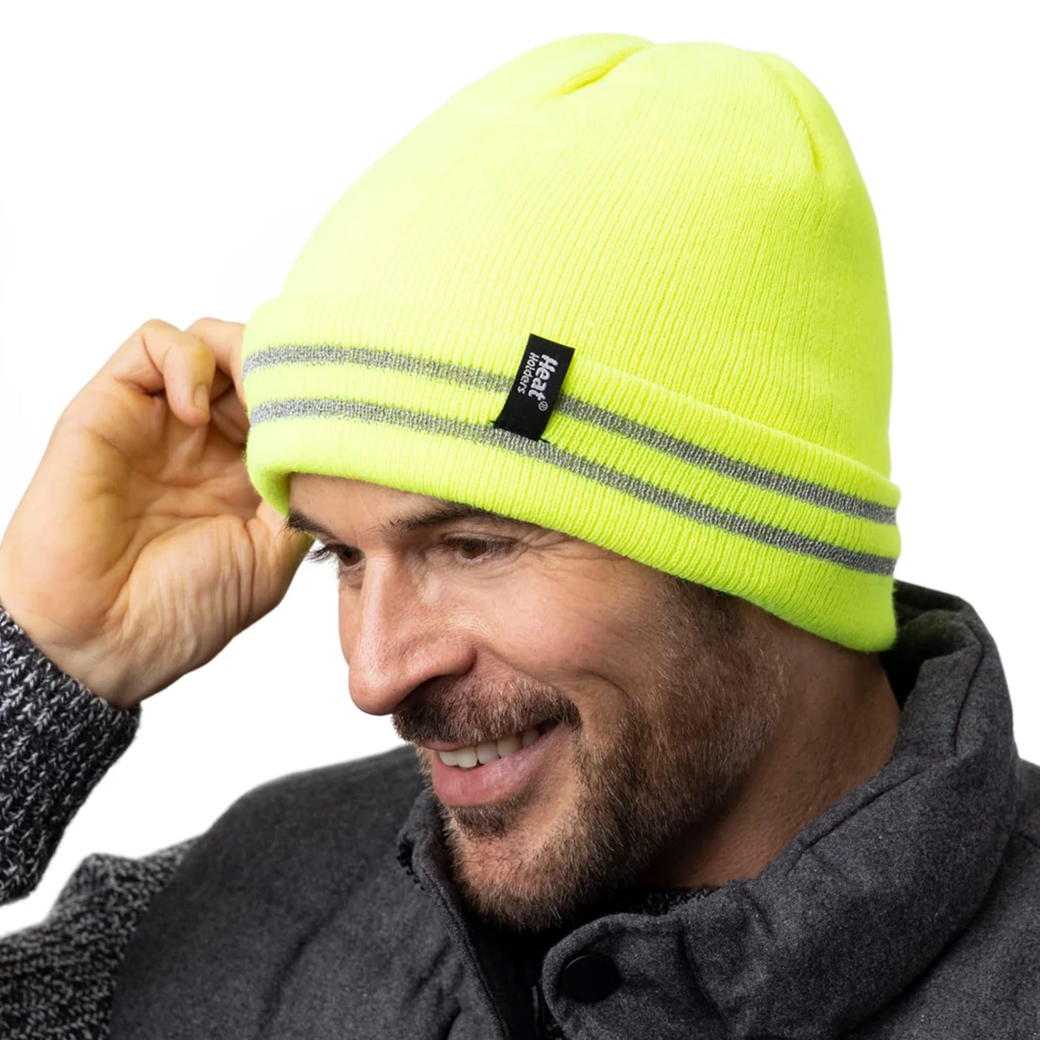 Gorro Térmico Masculino Workforce com faixa reflexiva Heat Holders