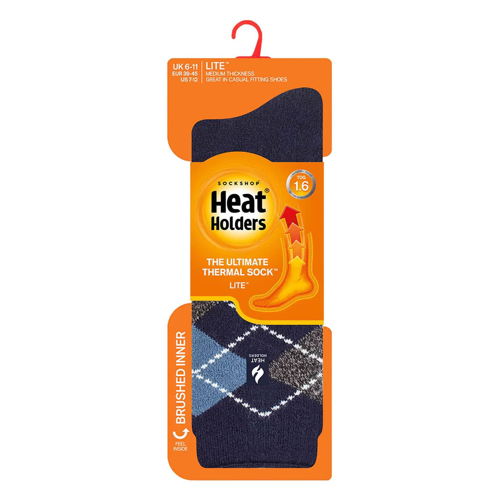 Meia Térmica Masculina Heat Holders Lite 1.6 Cano Médio