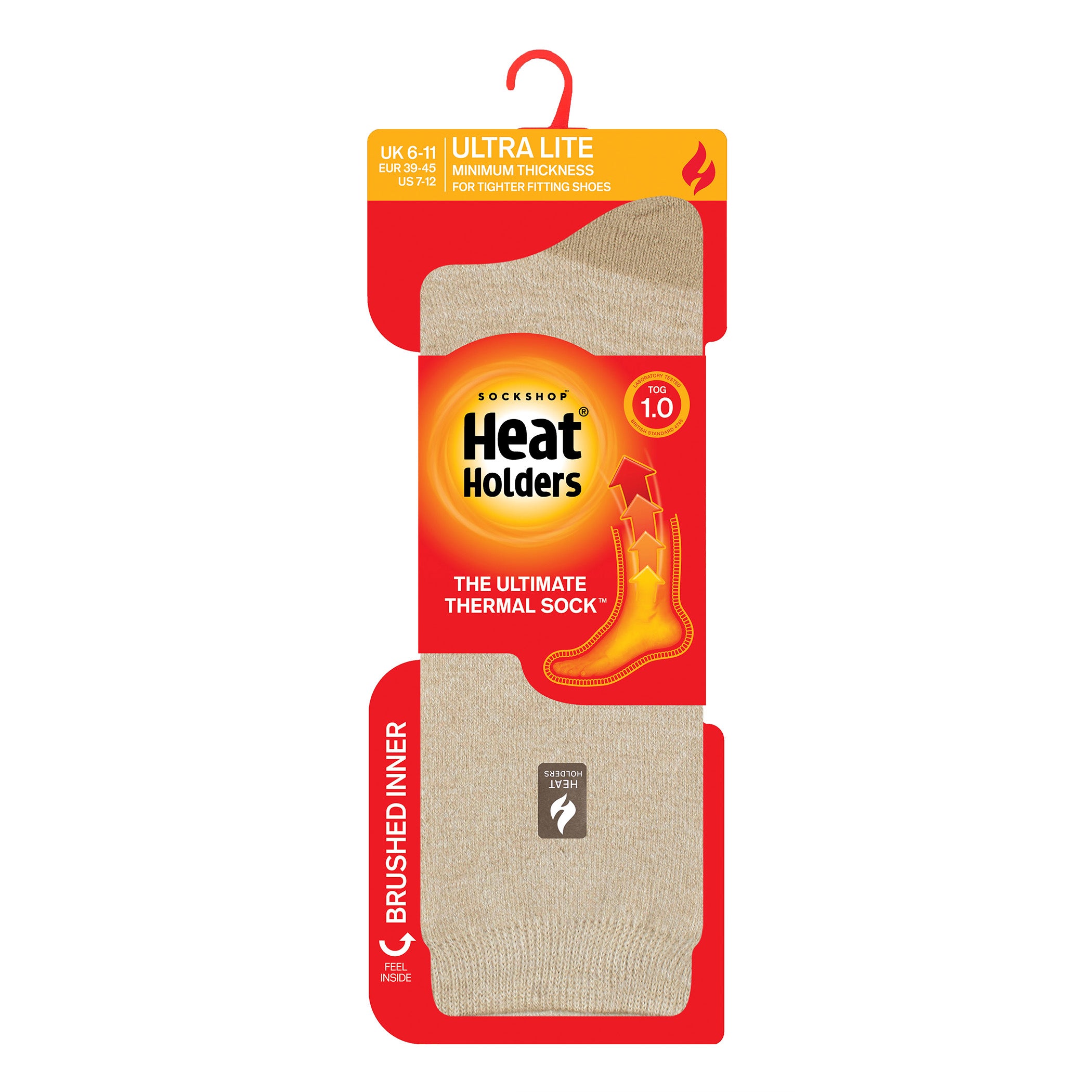 Meia Térmica Masculina Heat Holders Ultra Lite Plain 1.0 Cano Médio