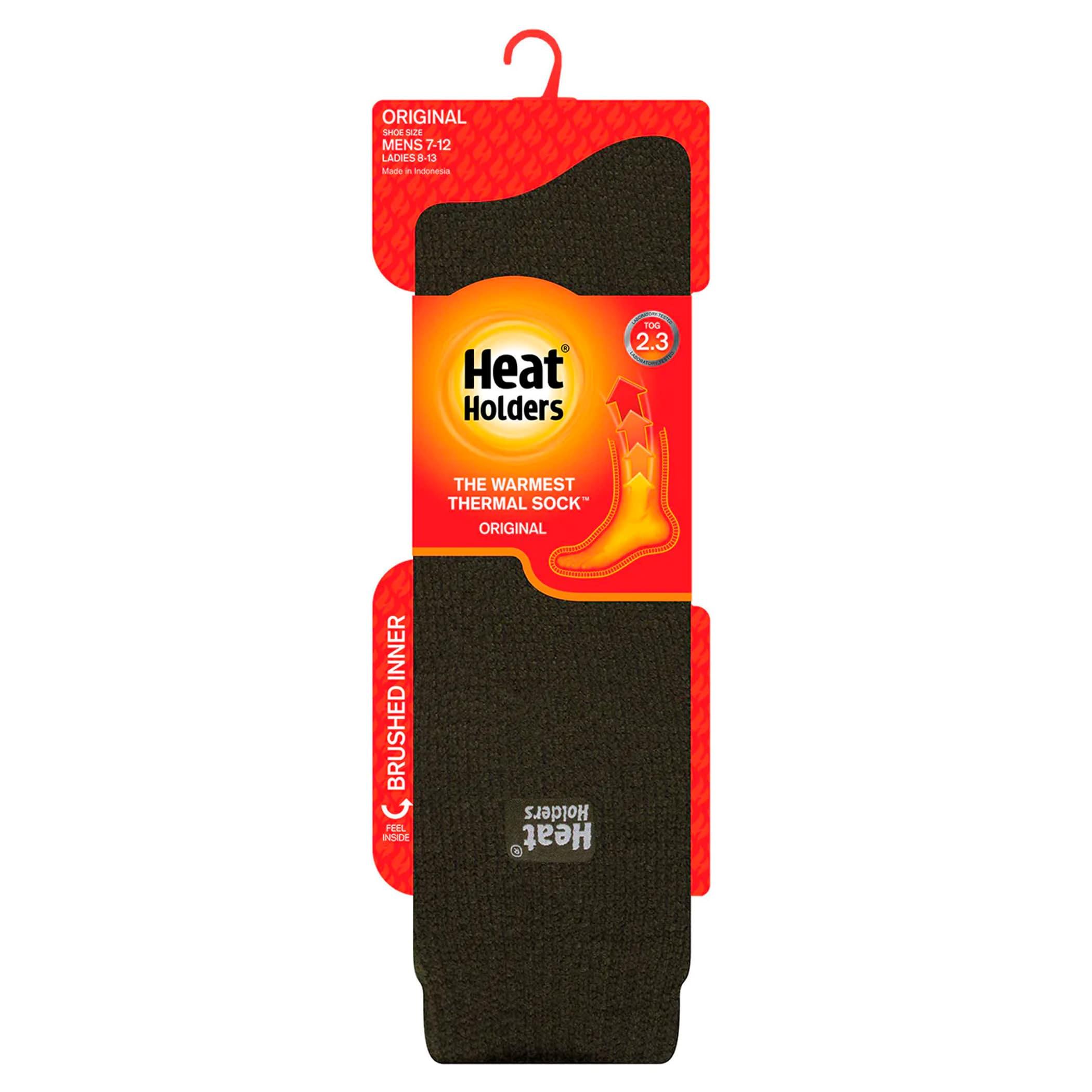 meia masculina heat holders original com tog 2.3 marrom