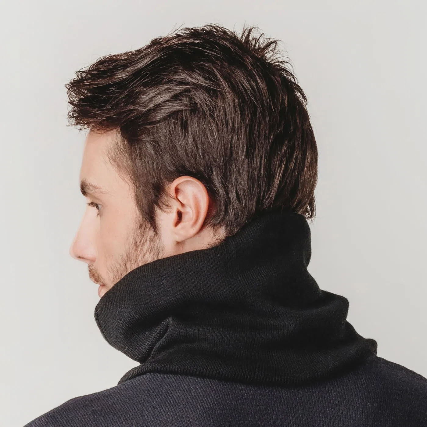 cachecol gola preto masculino para o frio intenso