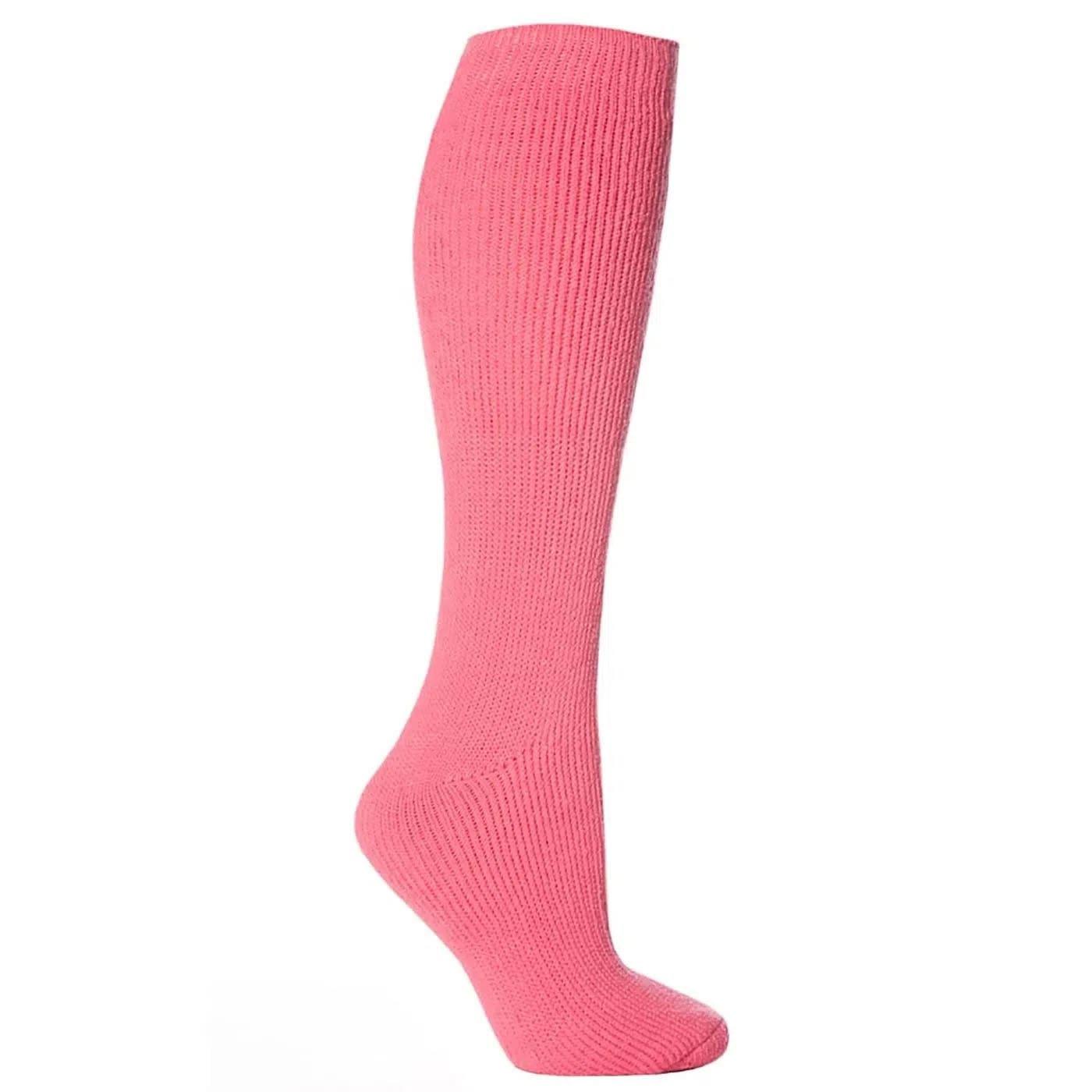 meia longa rosa claro térmica feminina para frio extremo
