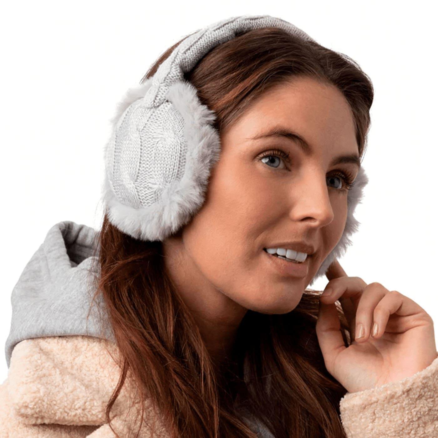 protetor de ouvido auricular cinza térmico para neve